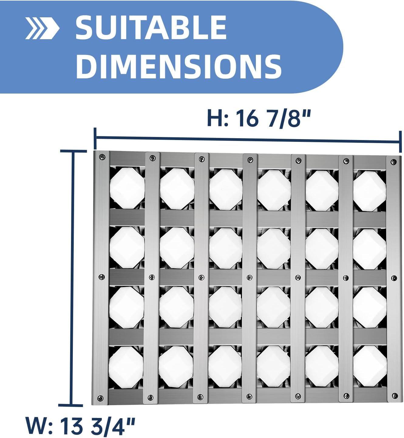 510-1024 Briquette Tray for Alfresco Grill Parts,13 3/4 Inch Radiant Tray Assembly for Alfresco Artisan ARTP36, AAEP26, AAEP36 with Ceramic Rods